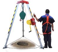 Du Confined Space Kit con sistema anticaduta e imbracature sicure, in lega di alluminio leggera per pozzi, fognature, costruisci e situazioni