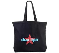 Dua Lipa Borsa Tote Ufficiale Merch Nero, One Size, Dua Lipa Borsa Tote Ufficiale, nero, Taille unique, Dua Lipa Borsa tote ufficiale
