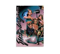 Dua Lipa Poster (4) su tela, poster decorativo da parete su tela e stampa artistica moderna per camera da letto, poster decorativo 40 x 60 cm