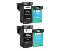 DUAEANXI Cartuccia d'inchiostro 350 351 compatibile for stampante hp350 D4200 D4260 D4263 D4360 J5730 J5780 J5785 J5790 J6410 J6413(2 SET)