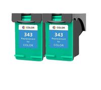 DUAEANXI Cartuccia d'inchiostro sostitutiva 338 343 for stampante Deskjet 460C 5740 6520 6540 6840 Photosmart 8150(2Pack Color)