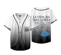 DUAGGC Milo J La Vida Era mas Corta T-Shirt, Colors Camicette Classiche Camicie Casual A Maniche Corte Top alla Moda per Donne E Uomini,Natural,4XL