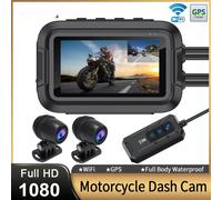 Dual 1080P Moto DVR Full Body Impermeabile Moto Camera WiFi GPS Dash Cam Anteriore Posteriore Videoregistratore di Guida Scatola Nera