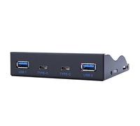 Dual 5Gb/s USB 3.1 Type-C + USB 3.0 HUB 19Pin USB to Dual USB3.0 USB-C adapte 3.5 Front Panel Floppy Disk Bay