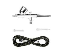 Dual-Action Airbrush Gun Kit Pistola a spruzzo Trigger a for Trucco Set Art Craft Model Paint Spraying Hobby 0. 3mm 7cc Soffiaggio comodo(NCT130B and Hose)