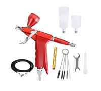 Dual Action Easy Clean trigger gravità Tipo ad alta capacità a spruzzo Airbrush Pistola con tubo for il modello vernice di arte Soffiaggio comodo(Part8)