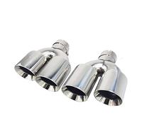 Dual Car Accessories Modification Stainless Steel Universal Automobile Exhaust Pipe Double Muffler Compatible WithToyota (Color : Sky Blue)