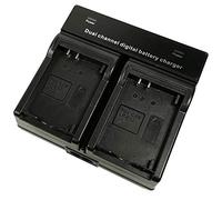 Dual-Channel - Batteria caricatore compatibile per Canon LP-E12, LPE12, LC-E12 e EOS M, EOS M2, EOS M10, EOS M50, EOS Rebel SL1, EOS 100D Digital Camera