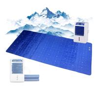 Dual Core Electric Water Cooled Materasso Pad, 1.6x1.4M Semiconduttore Tappeto da Letto di Raffreddamento per Il Sonno Estivo, Silenzio 8W Sistema di refrigeratore Portatile con Funzionamento a Basso