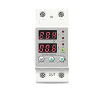 Dual Display 230V Din Rail Adjustable Over Under Voltage Current Protective Device Protector Relay TOVPD1-63-EC AUOQKQUT(60A)