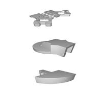 Dual Extruder Mount for SeeMeCNC EzStruder Compatible with Rostock Max V2