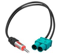 Dual Fakra Adattatore Antenna Autoradio 30cm, Doppio Adattatore Antenna Fakra Connettore Radio Auto Cavo Prolunga Da Maschio Fakra Z a Spinotto Din per Multimediale CD Player Ricevitore Audio