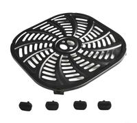 Dual for Zone - Piastra per friggitrice ad aria, resistente, in acciaio al carbonio, per una cottura uniforme, 22,6 cm