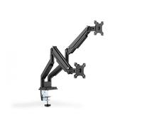 Dual Gas Spring Monitor Clamp Mount 15-32", 2x 9 kg (max.), black