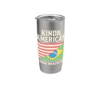 Dual Heritage Un po 'americano un po 'brasiliano Bicchiere termico in acciaio inox doppia parete