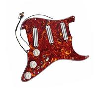 Dual Hot Rails Humbucker Pickups Multifunzione Pre-cablato Red Pickguard White Pickups Set Battipenna precablati Set