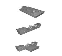 Dual J-head Mount for Prusa Mendel i2 3D Printer - Bowden Configuration