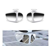 Dual-Lens 360°Adjustable Blind Spot Mirror, Car Blind Spot Mirror (White) | Universal HD Wide Angle Reversing Auxiliary Glass, 360 Degree Rotatable Wide Angle Rear View Auxiliary for Most Vehicles