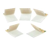 Dual Lock Thin SJ4570 - Fascia per testa a fungo, chiusura a pressione, sottile e flessibile, retro autoadesivo con adesivo acrilato / 25,4 mm x 50 mm, 10 pezzi