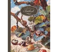 Dual Notebook: Sketchbook and College Ruled Notebook in One with a Vintage Scientific Snail Illustration
