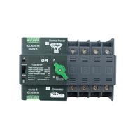 Dual Power Automatic Transfer Switch Rail 2P 3P 4P ATS Electrical Selector Switches Uninterrupted Power 63A 100A 50/60HZ(2P,220V 20A)