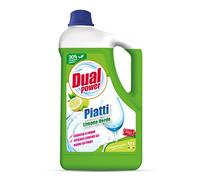 Dual Power Detergente HACCP per Lavaggio Manuale dei Piatti - Sgrassa a fondo, Fomato Professionale da 4,9 Litri - Limone Verde
