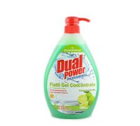 6 x DUAL POWER Piatti Gel Concentrato Limone V.Dispenser 1000 Ml