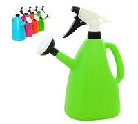 Dual-Purpose Sprinkler Watering Can - 2 in 1 Watering Can with Sprayer, 1L Adjustable Nozzle for Indoor/Outdoor Plants, Lightweight PP Plastic(Green)