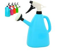 Dual-Purpose Sprinkler Watering Can - 2 in 1 Watering Can with Sprayer, 1L Adjustable Nozzle for Indoor/Outdoor Plants, Lightweight PP Plastic(Blue)