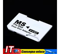 Dual Slot Micro For SD SDHC TF to Memory Stick MS Card Pro Duo Reader Adapt IT
