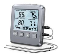 Dual Sonda Termometro Cucina Digitale Termometri per Alimenti con Grande LCD &
