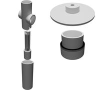 Dual Sponge Filter System for Aquarium Bio Air Filter with Base Mount Fish Tank