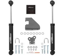 Dual Steering Stabilizer Damper Kit 4'' Up Lift Big Bore for Jeep Wrangler YJ