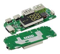 Dual USB Boost Board 20000mAh Power Bank Module | Le doppie porte USB consentono l'alimentazione simultanea di due dispositivi portatili con un chiaro monitoraggio dello stato