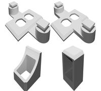 Dual Wall Outlet Cover with Shaver Mount for Philips Norelco 7100 Series (37mm