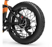 DualColorStampe Adesivi Cerchi Bici FAT BIKE 20'' Pollici Ruota Bici accessori Fat bike MTB Stickers Cerchi MARE COD. B0080 (Bianco Opaco)