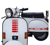 DualColorStampe Adesivi Compatibili con PIAGGIO VESPA 1981 PX 125 GTS 300 super GTV 300 GTV250 GTV125 The Story COD. M0333 (ROSSO 31)