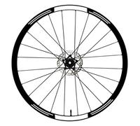 DualColorStampe Adesivi Compatibili con Trek Cerchi Bici 26'' - 27,5'' - 28-29'' Pollici Ruota Bici MTB Bike Stickers Cerchi MTB B0017 (28-29'' Pollici, Bianco 10)