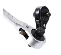 Dualended Chiave di manutenzione in pollici e 3/8 chiave accordabile a coda appuntita per cricchetto 1/2 con acciaio al cromo vanadio Quickaction (bianco)