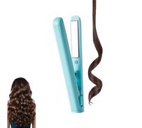 Dualglam Mini Dual-Purpose Curling Iron, 2025 New Hair Straightener and Curler 2 in 1, for Short and All Hair Types (Blue)