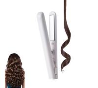 Dualglam Mini Dual-Purpose Curling Iron, 2025 New Hair Straightener and Curler 2 in 1, for Short and All Hair Types (White)