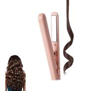 Dualglam Mini Dual-Purpose Curling Iron, 2025 New Hair Straightener and Curler 2 in 1, for Short and All Hair Types (Pink)