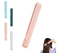 Dualglam Mini Dual-Purpose Curling Iron, 2025 Upgraded Cozy Home Curling Iron, 2-in-1 Mini Curlings Wand Flat Irons Hair Straightener, for All Hair Type (Pink)
