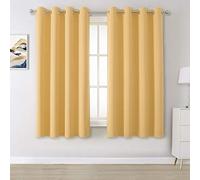 DUALIFE Tende oscuranti per soggiorno, 137,2 cm di lunghezza, a risparmio energetico, per camera da letto, camera da letto, isolamento termico, 132,1 x 137,2 cm