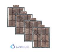 Dualit 3 Slot Slice Tosta Elementi Set Completo 2 X End 2 X Centre Old Style X4
