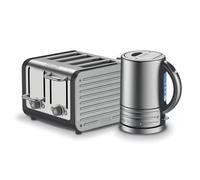 Dualit Architect Serie 1.5L Bollitore & 4 Tostapane Set Spazzolato Nero Opaco