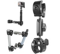 Duall Morsetto a sfera per montaggio su asta di bicicletta, moto, manubrio, accessori compatibili con DJI Osmo Action 5 Pro 4 3 Osmo Pocket 3 2GoPro Hero 13 12 11 10 9 8 Insta360 X3 X4 Go3 Ace Pro