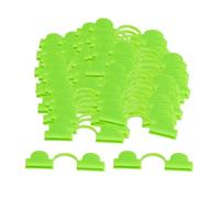 Dualoai 100 Pezzi Morsetti per Pellicola per Serre, Clip per Tubi per Edifici da Giardino, Forniture per Ombreggianti Riutilizzabili, Clip Fisse per Este, 6 Millimetri