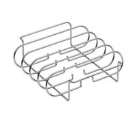 Dualoai Barbecue BBQ Grill Robusto con Maniglia Supporto Antiaderente per Arrosto per Escursionismo Cucina, Argento