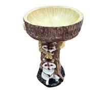 Dualoai Bird Garden Feed Resin Bird Of Bird Statues Decorazione di Mapche Del Porche